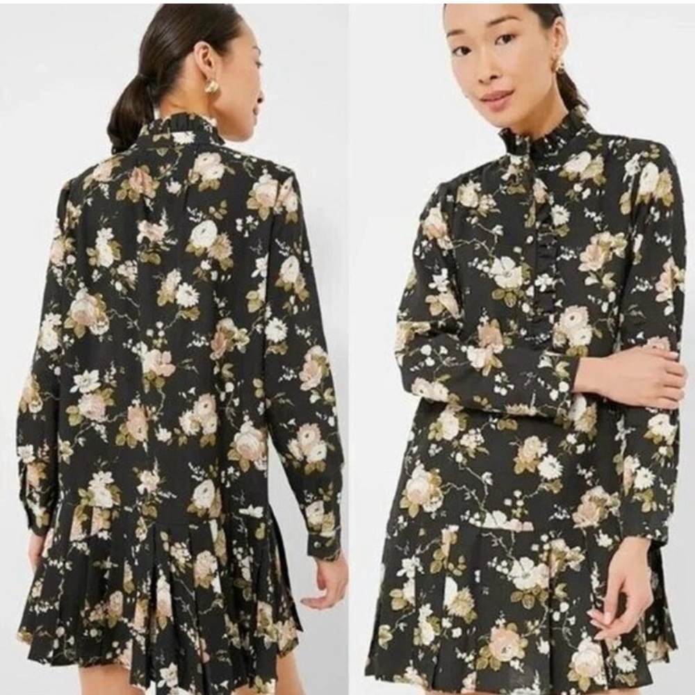 Tuckernuck Midnight Garden Long Sleeve Dress NWT